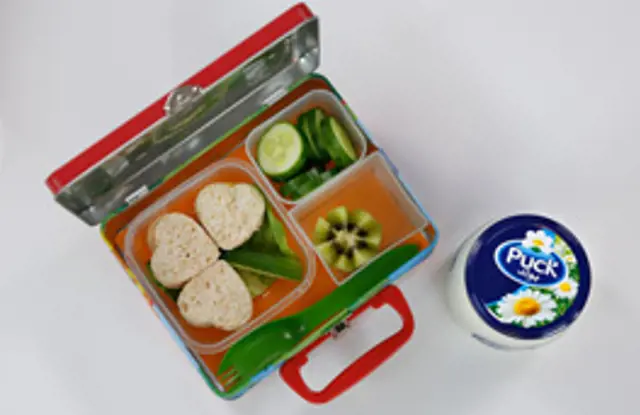 Unique school lunchbox with Puck