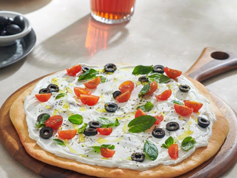 Manakeesh with Puck Labneh
