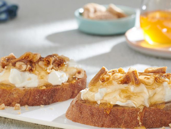 Muesli Toast with Puck Labneh