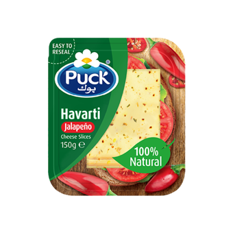 Natural Havarti Jalapeño Cheese Slices