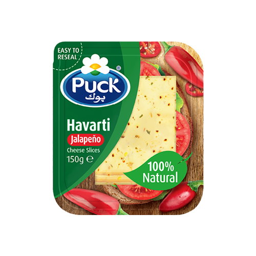 Natural Havarti Jalapeño Cheese Slices