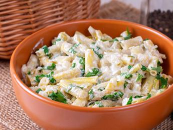 Creamy Lemon Butter Pasta With Zucchini And Peas