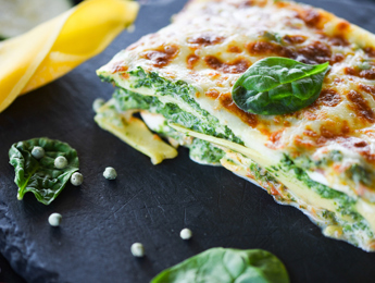 Spinach Lasagna With Light Bechamel Sauce